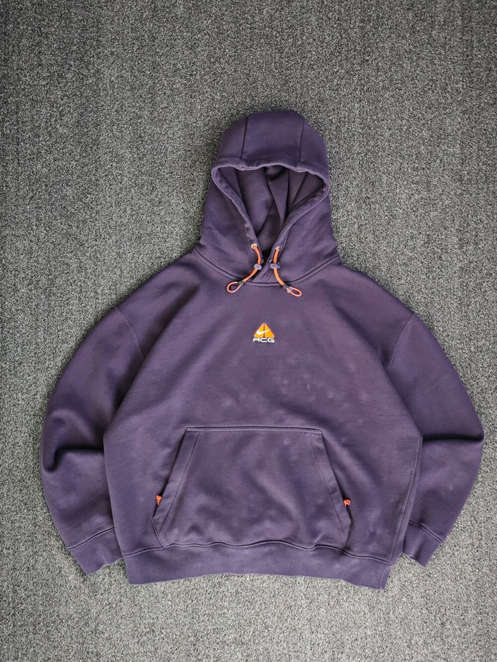 Nike Men's ACG Therma Fit Purple Fleece Pullover Hoodie Size Large